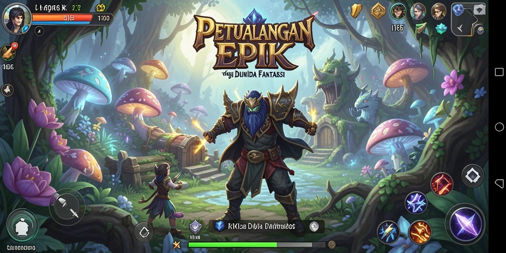 Screenshot gameplay yang menampilkan pertempuran seru di 116X.