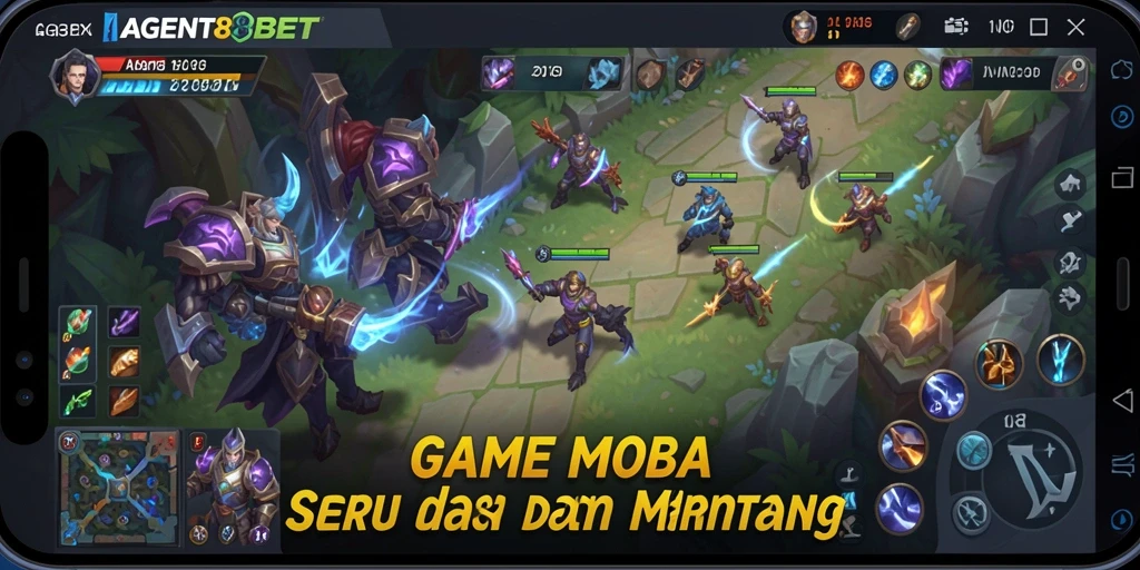 Tangkapan layar gameplay AGENT88BET yang menampilkan aksi seru dalam pertempuran.