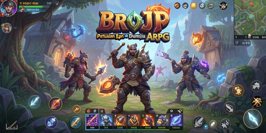 Gameplay BROJP yang menegangkan dalam petualangan ARPG.