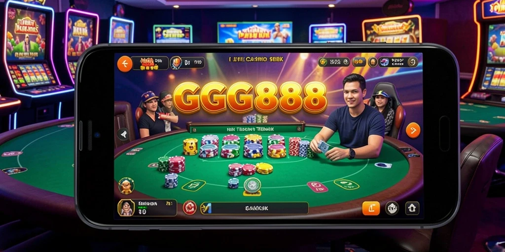 Tampilan aksi seru di GGG888 dengan dealer profesional dan permainan langsung.