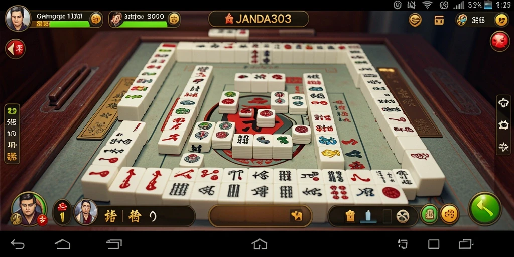 Tampilan gameplay menarik dari JANDA303 penuh tantangan Mahjong.