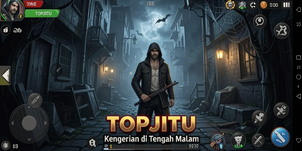 Tangkapan layar gameplay menegangkan di TOPJITU.